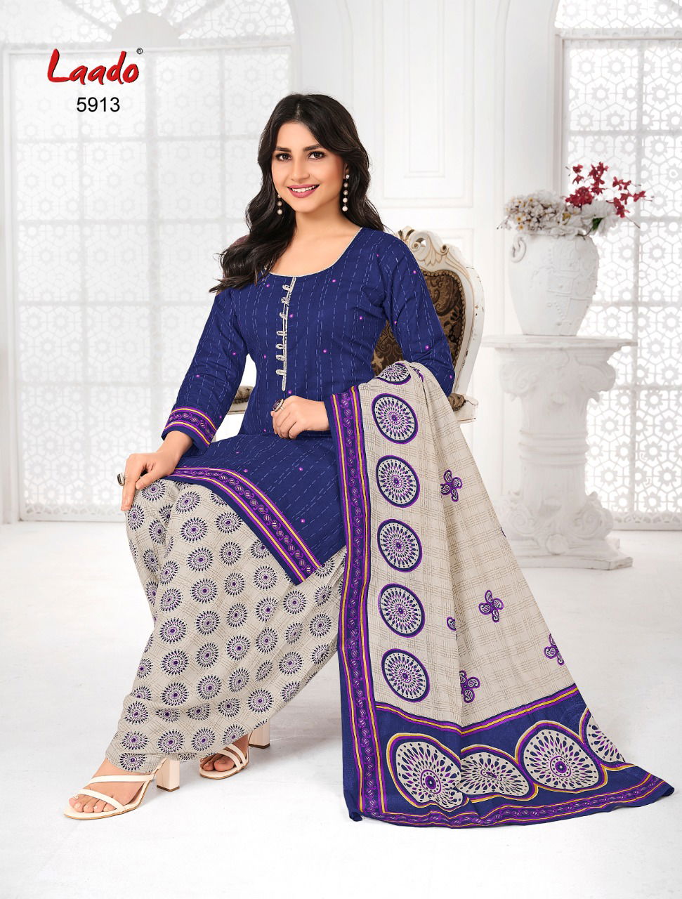 Laado Print 59 Regular Wear Cotton Printed Dress Material Collection